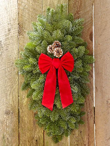 S4 Noble Fir Door Swag ($26)
