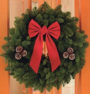 W2 22" Noble Fir Wreath ($25)